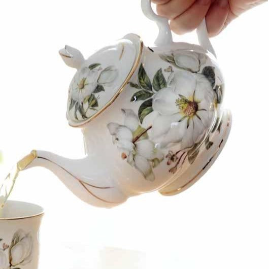 theiere en porcelaine fleurs 900ml 15l 7