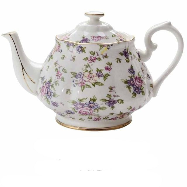 theiere en porcelaine fleurs 900ml 15l