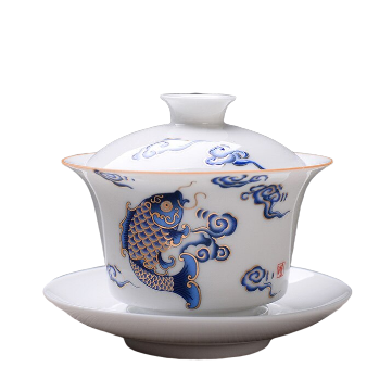 theiere en porcelaine gaiwan bone china 150ml