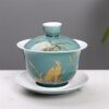 theiere en porcelaine gaiwan traditionnel 125 150ml