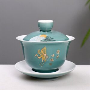 theiere en porcelaine gaiwan traditionnel 125 150ml 3 theiere en porcelaine gaiwan traditionnel 125 150ml 3