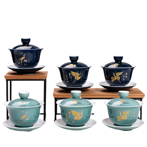 theiere en porcelaine gaiwan traditionnel 125 150ml