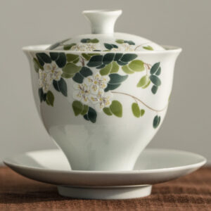 theiere en porcelaine gaiwan zhong 160 165ml theiere en porcelaine gaiwan zhong 160 165ml