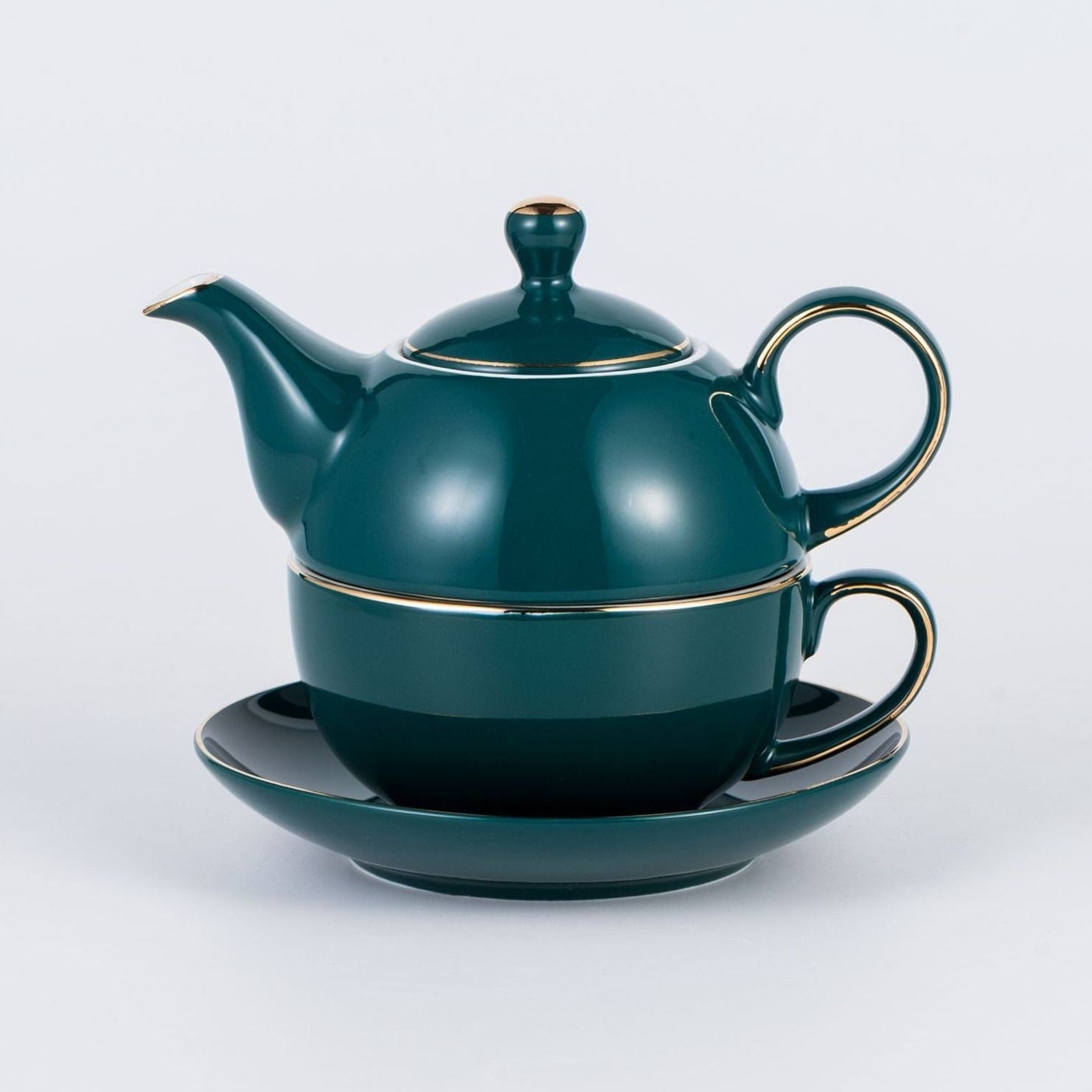 theiere en porcelaine individuelle avec tasse 420ml