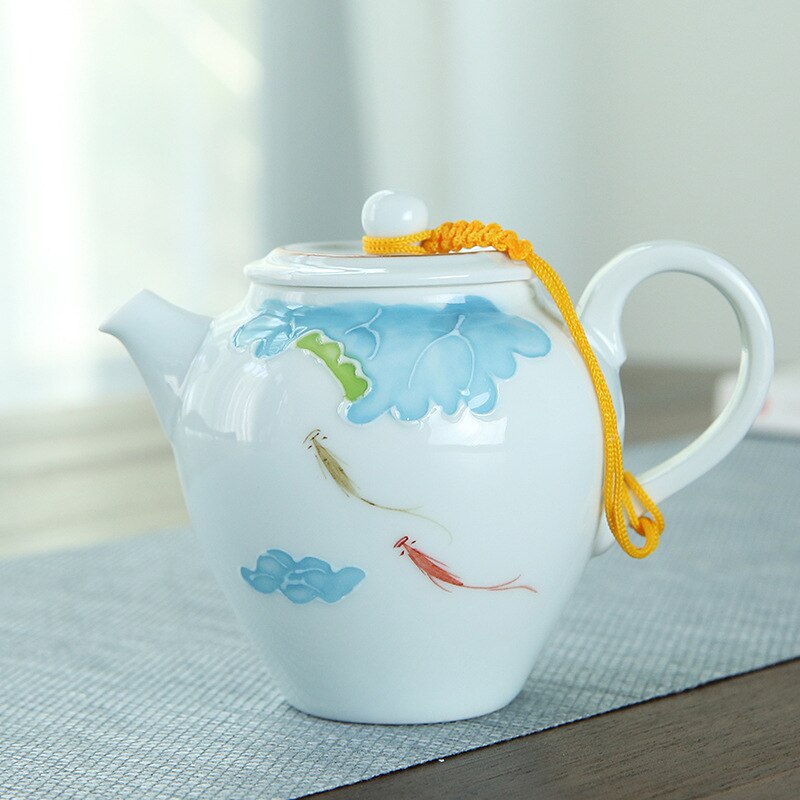 theiere en porcelaine vague 170ml 3