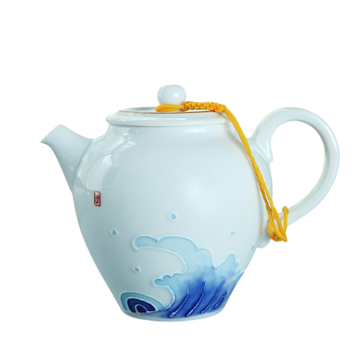 theiere en porcelaine vague 170ml
