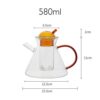 theiere en verre avec infuseur verre 580ml 5