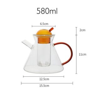 theiere en verre avec infuseur verre 580ml 5 theiere en verre avec infuseur verre 580ml 5