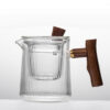 theiere en verre et bois 370 420ml