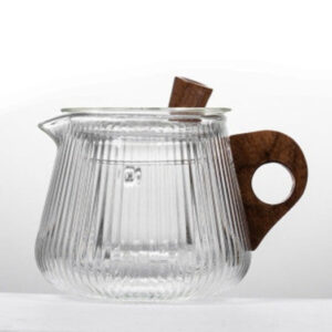 theiere en verre et bois 370 420ml 2