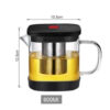 theiere en verre filtre inox 600ml 12l 2