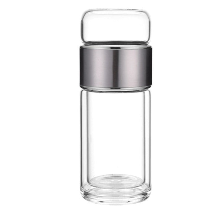 theiere en verre infuseur a the portable 280ml