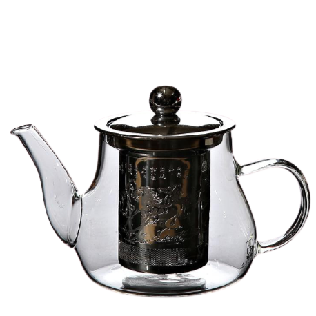 theiere en verre infuseur inox 400ml