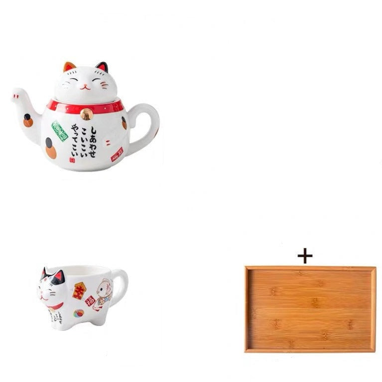 theiere forme chat maneki neko 300ml 3