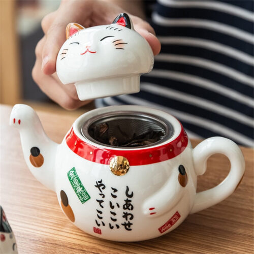 theiere forme chat maneki neko 300ml 7