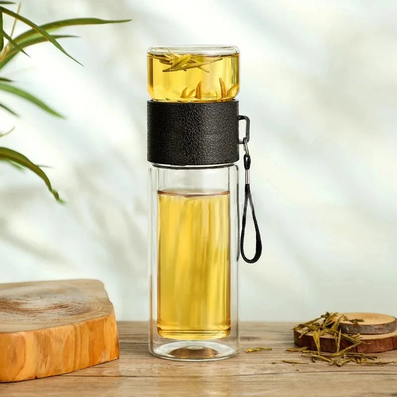 theiere infuseur nomade verre double paroi 400ml 300100ml