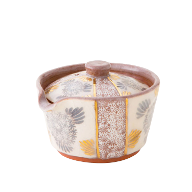 theiere japonaise shiboridashi shino hanamishima 150ml