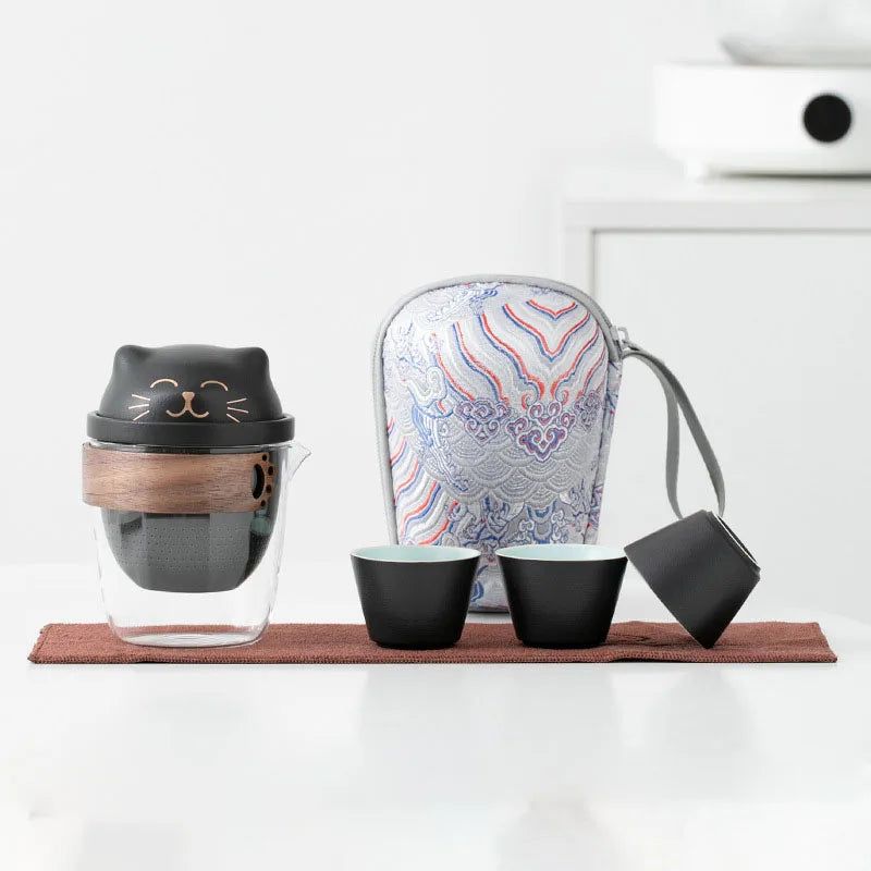 theiere nomade chat noir 260ml 4