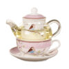 theiere solitaire verre et porcelaine 360ml 2