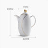 theiere style anglais en porcelaine 1l 16l 2