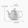theiere style anglais en porcelaine 1l 16l 4