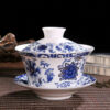 theiere tasse en porcelaine avec couvercle 200ml