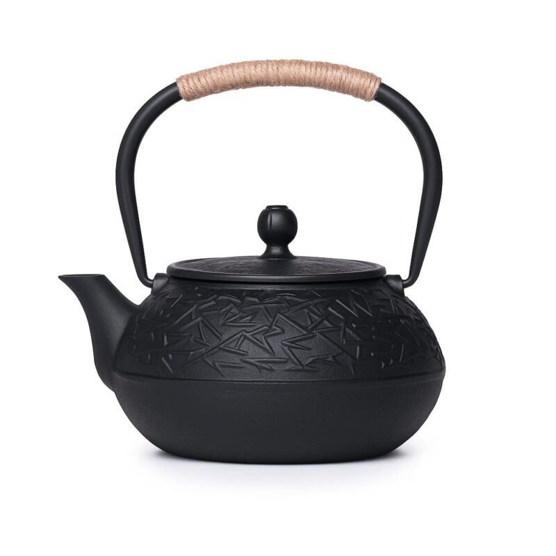 Théière en Fonte Lignée Zen – Motif Gravé Épuré