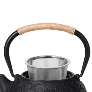 Théière en Fonte Maillage Japonais – Motif Texturé Moderne