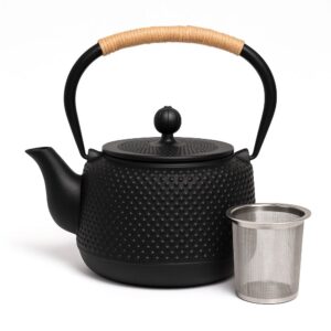 Théière en Fonte Maillage Japonais – Motif Texturé Moderne