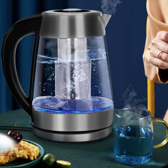 bouilloire electrique a temperature reglable verre 17l 2