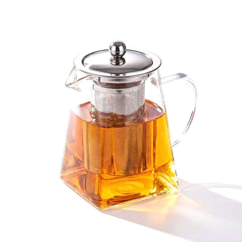 Théière Carrée en Verre 350-950ml Théière Carrée en Verre 350-950ml